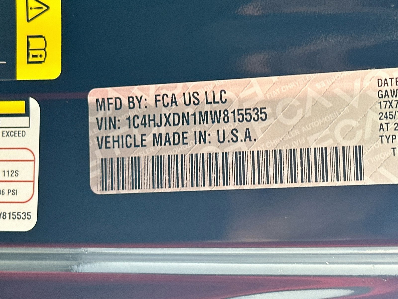 2021 Jeep Wrangler Unlimited Sport S 4x4
