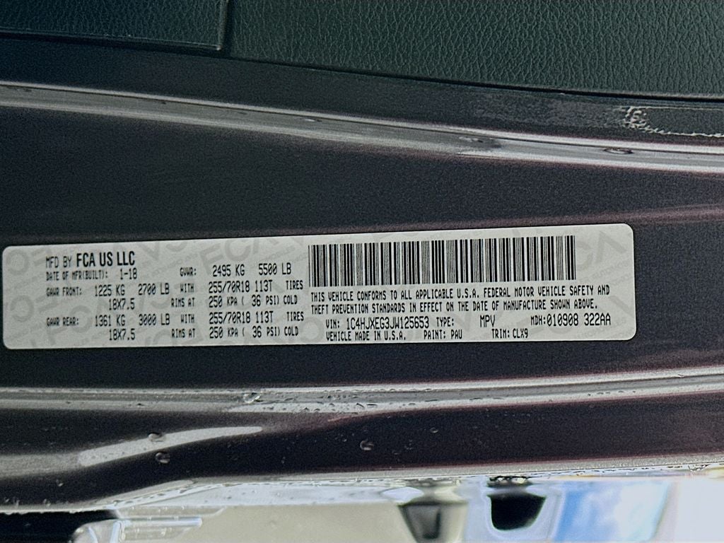 2018 Jeep Wrangler Unlimited Sahara 4x4