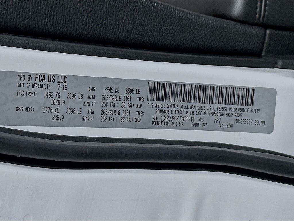 2018 Dodge Durango SXT AWD