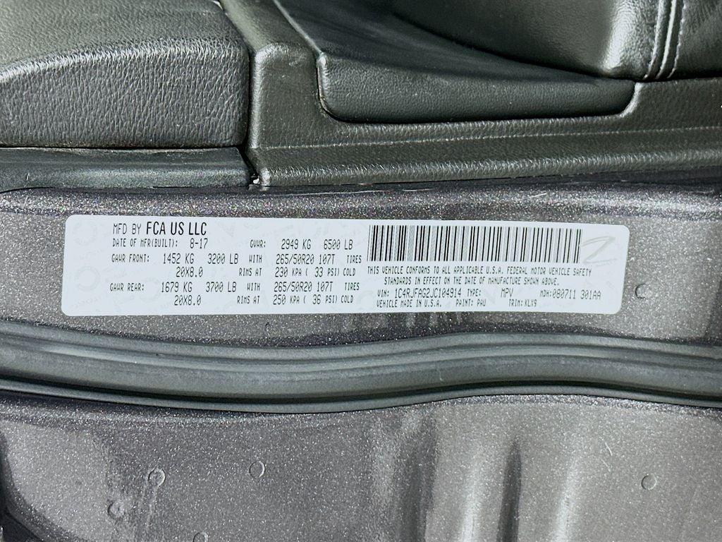 2018 Jeep Grand Cherokee Altitude 4x4