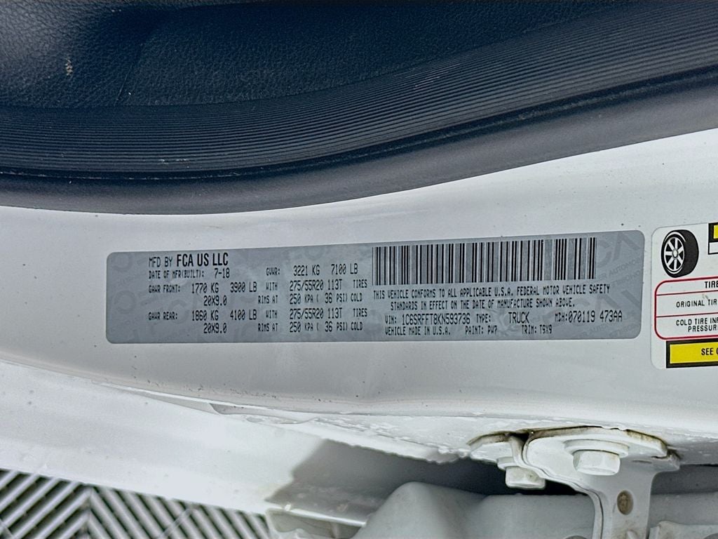 2019 RAM 1500 Big Horn/Lone Star Crew Cab 4x4 5'7' Box