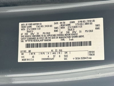 2020 Ford F-150 XL