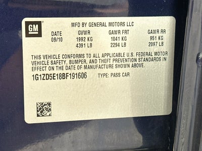 2011 Chevrolet Malibu LT 2LT
