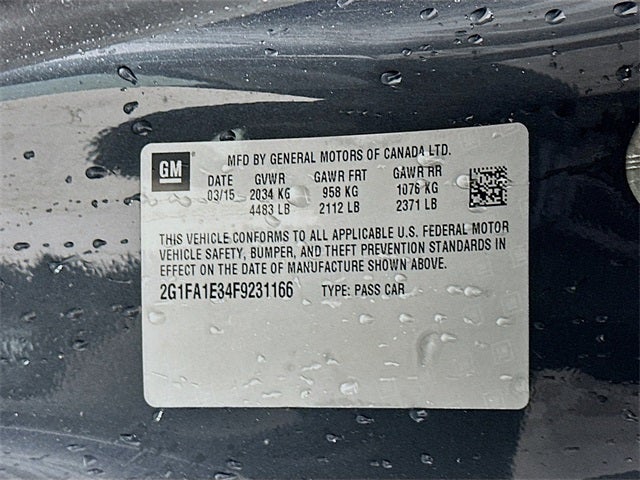 2015 Chevrolet Camaro 1LS