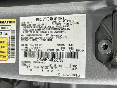 2018 Ford Fusion SE