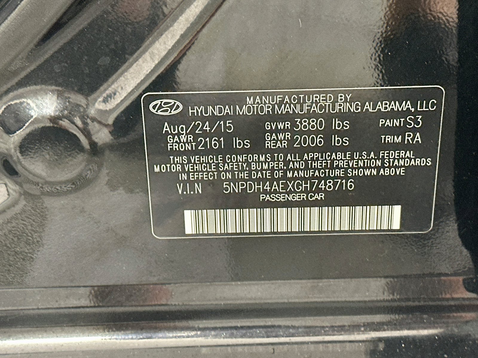 2016 Hyundai Elantra SE