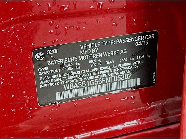 2015 BMW 3 Series 320i
