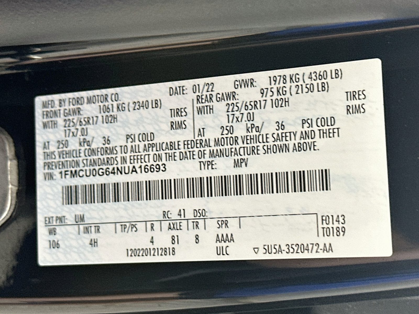 2022 Ford Escape SE