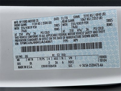 2019 Ford Escape Titanium