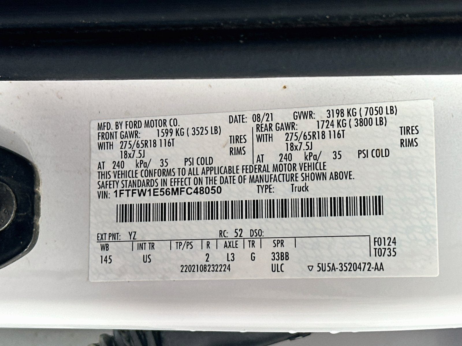 2021 Ford F-150 XLT