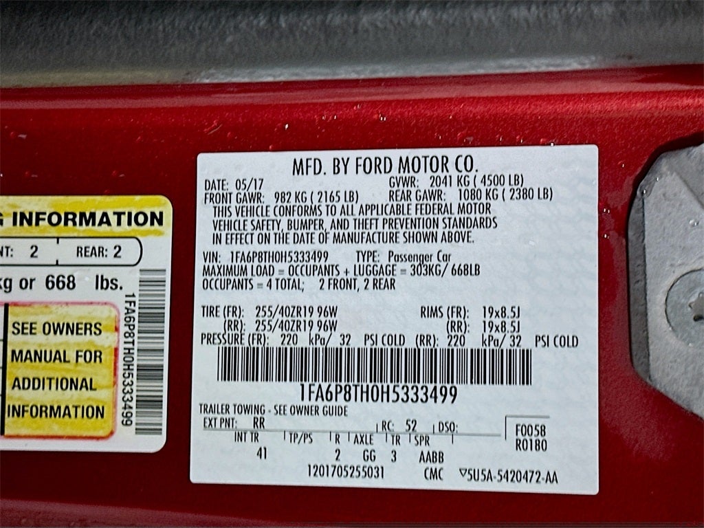 2017 Ford Mustang EcoBoost Premium