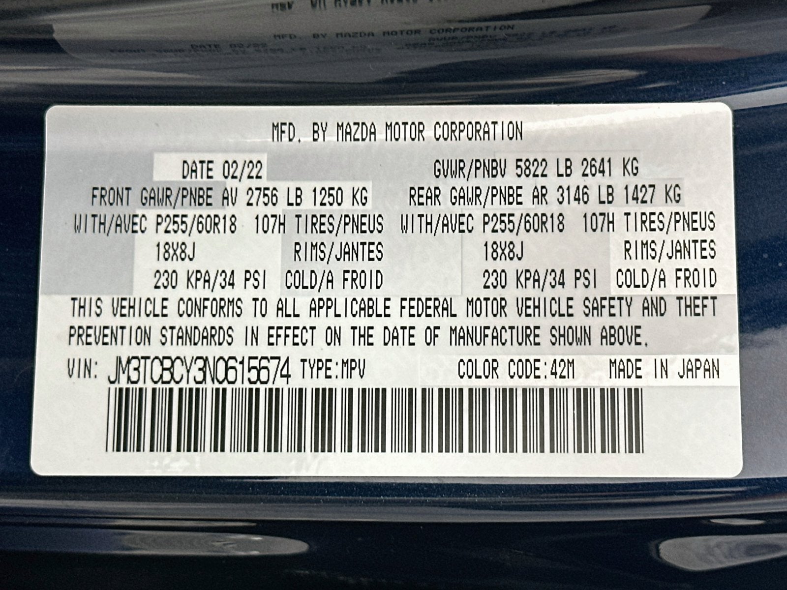2022 Mazda Mazda CX-9 Touring