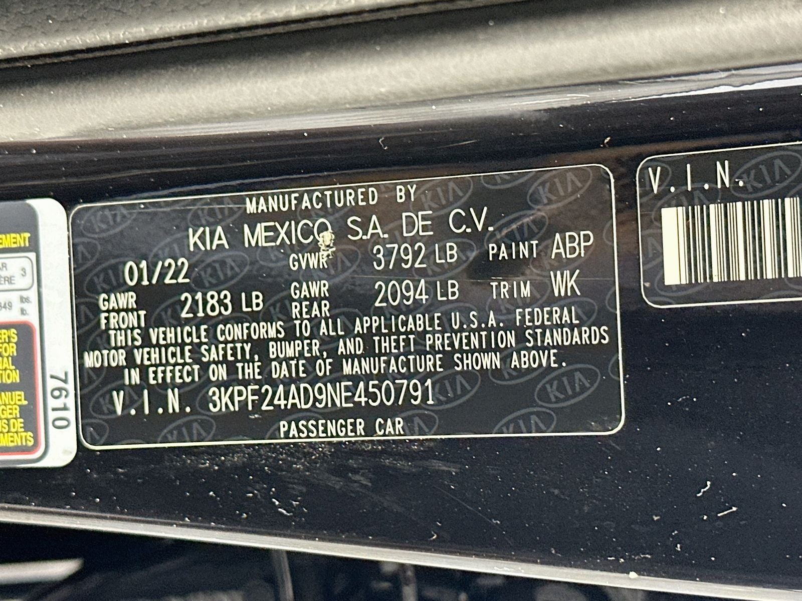 2022 Kia Forte LXS