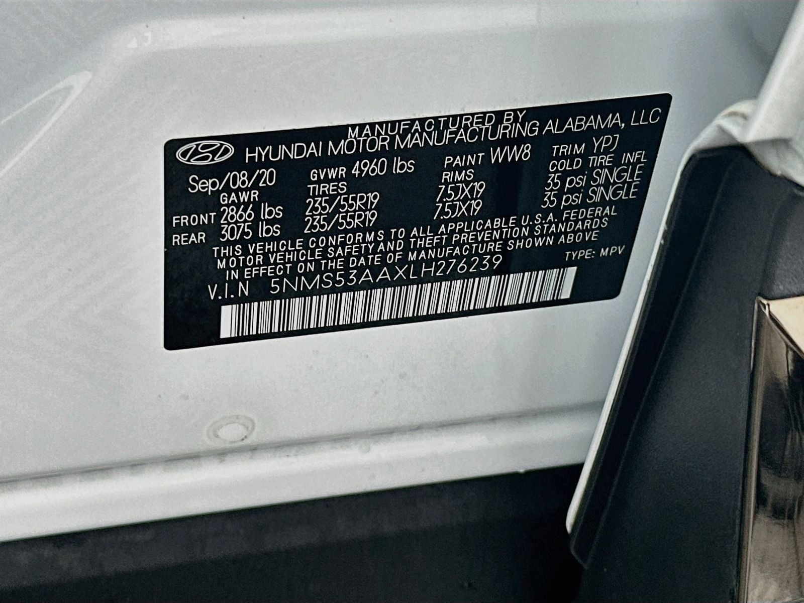 2020 Hyundai Santa Fe Limited