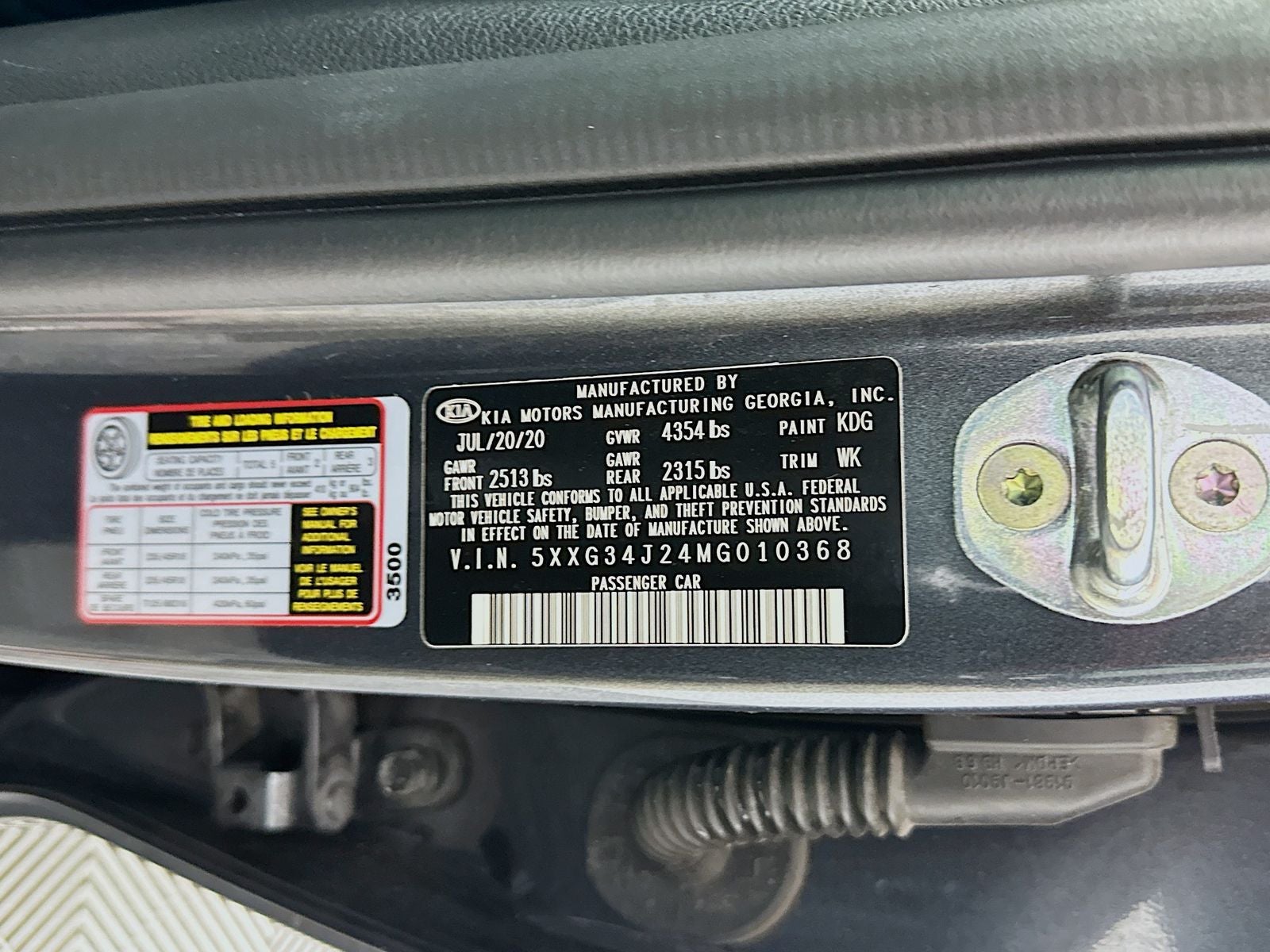 2021 Kia K5 EX