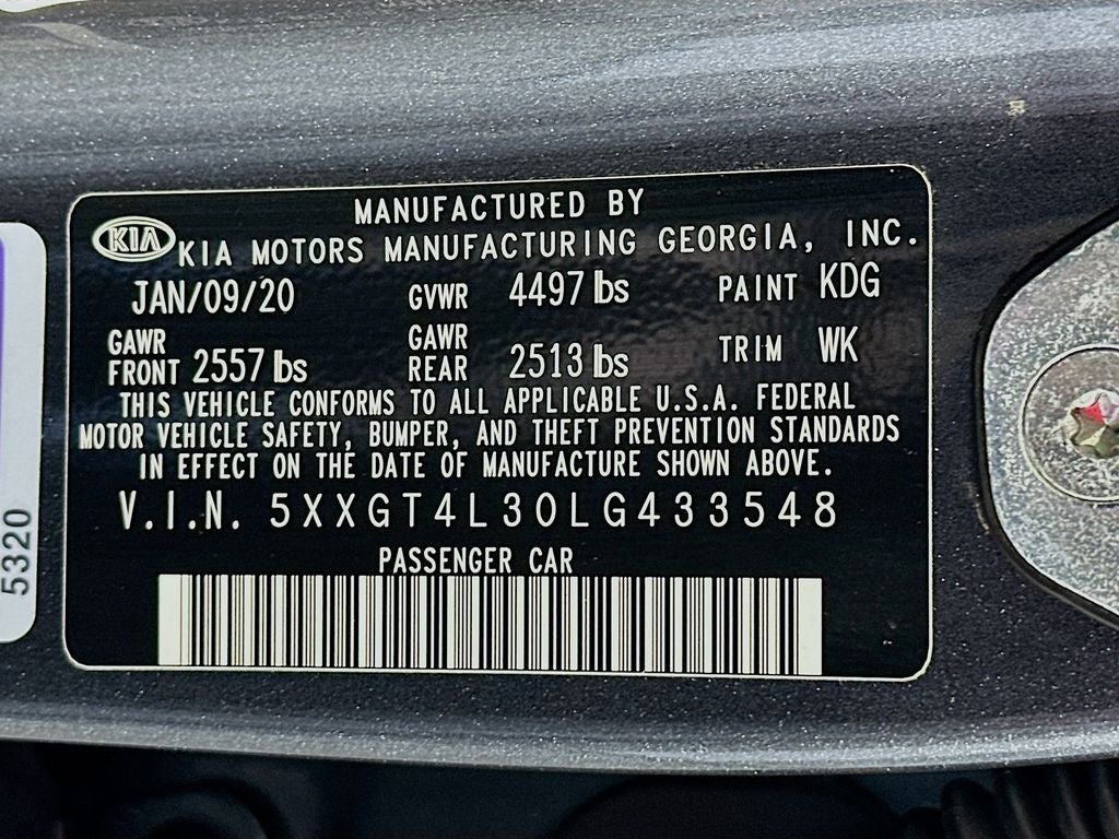 2020 Kia Optima SE