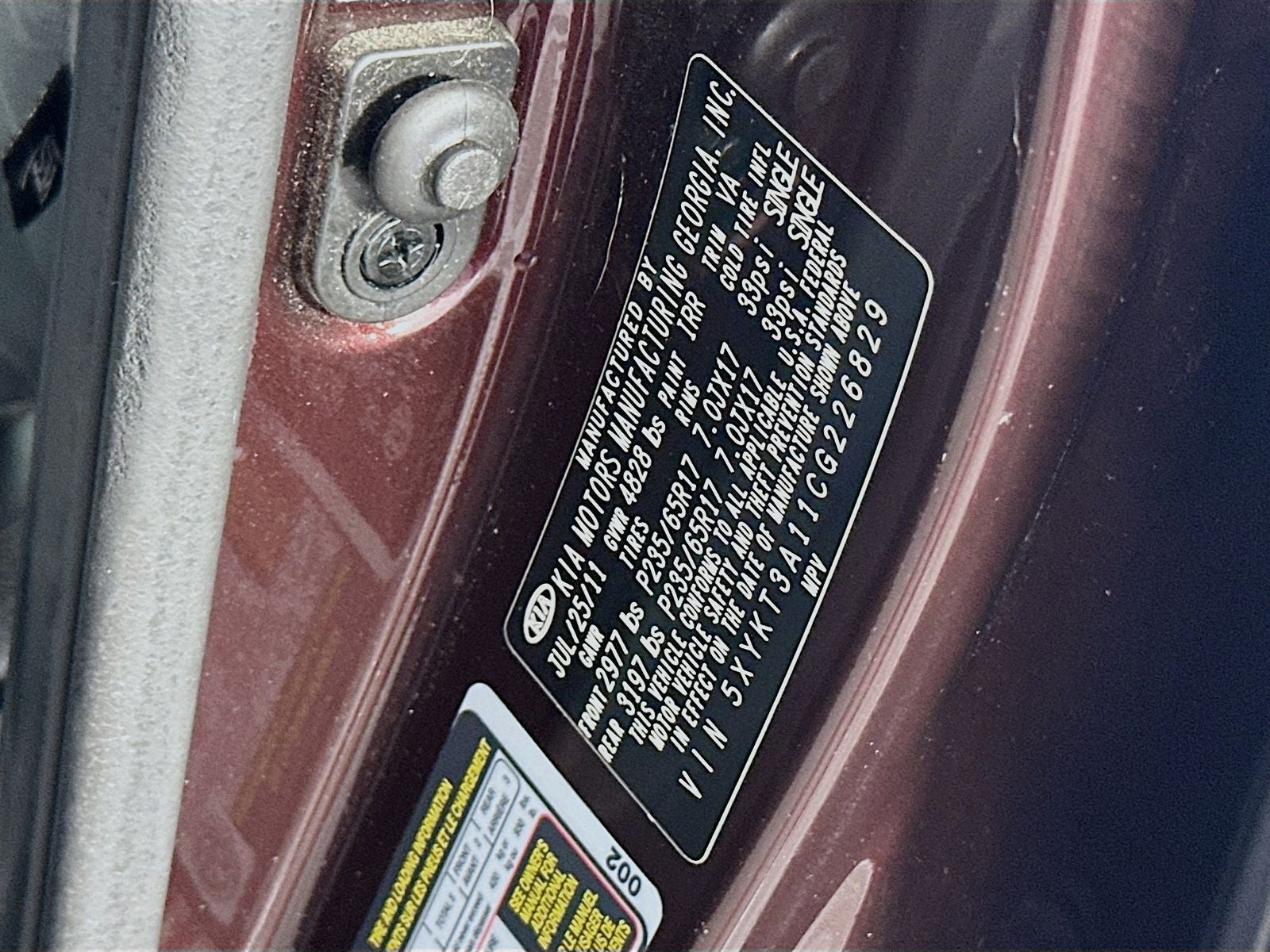 2012 Kia Sorento LX
