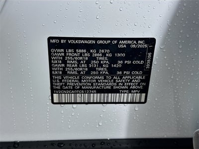 2026 Volkswagen Atlas 2.0T Peak Edition