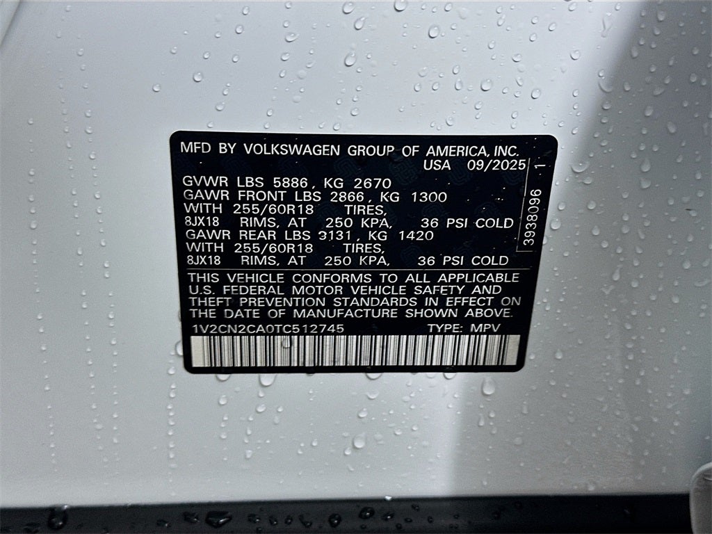 2026 Volkswagen Atlas 2.0T Peak Edition