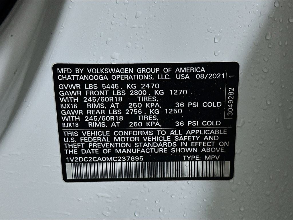 2021 Volkswagen Atlas Cross Sport 2.0T SE