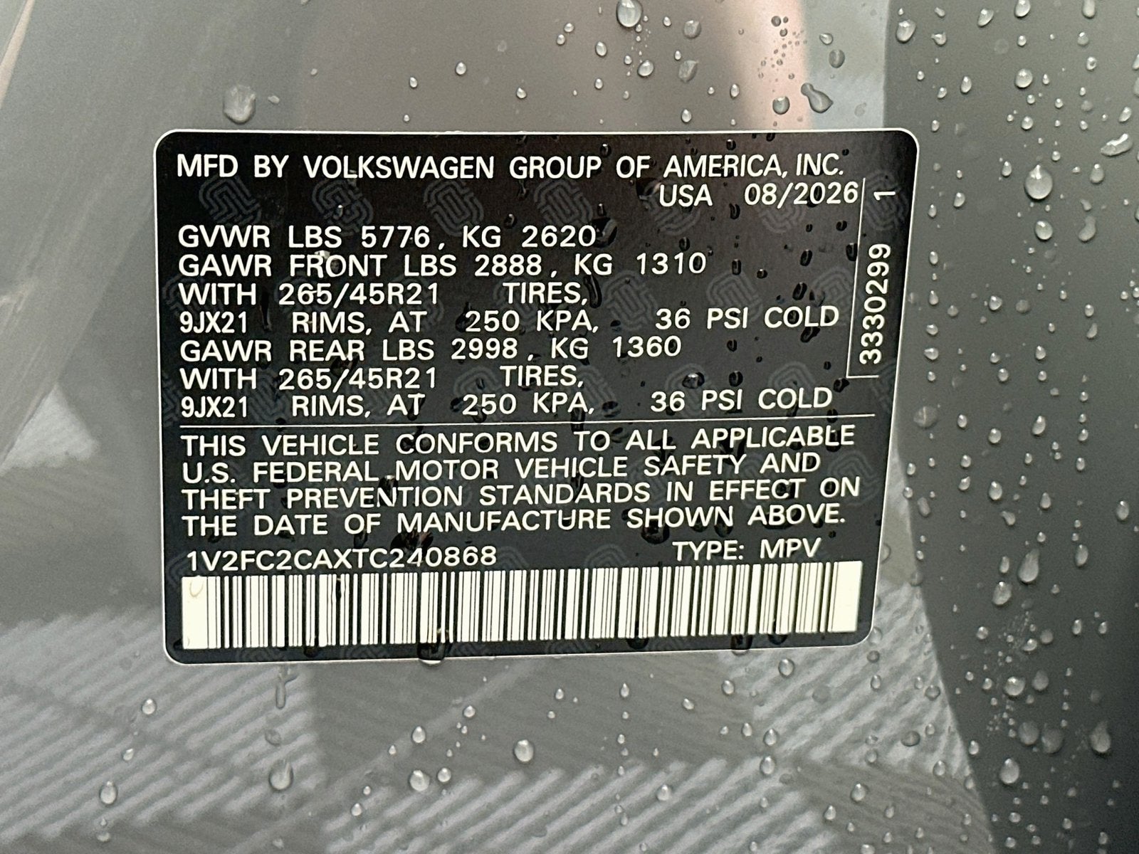 2026 Volkswagen Atlas Cross Sport 2.0T SEL Premium R-Line