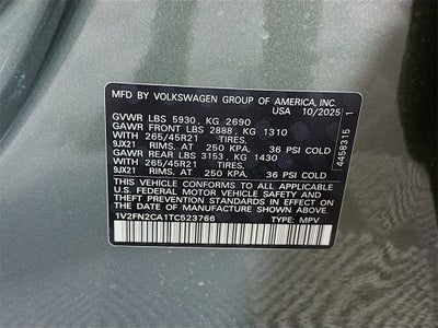 2026 Volkswagen Atlas 2.0T SEL Premium R-Line