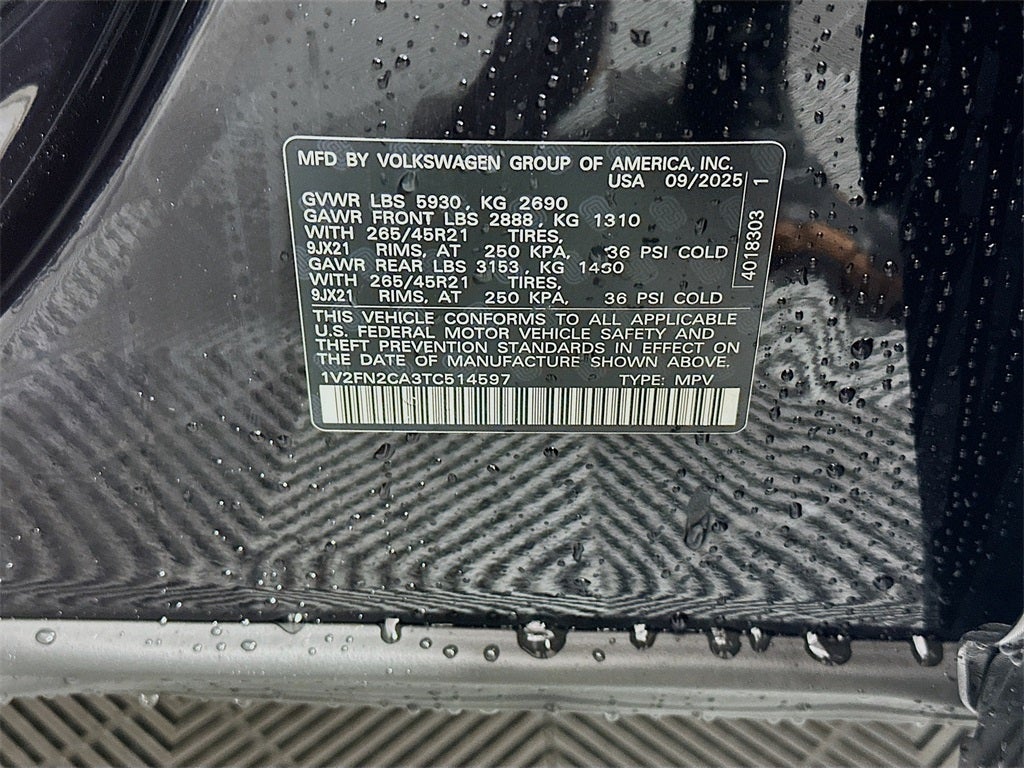 2026 Volkswagen Atlas 2.0T SEL Premium R-Line