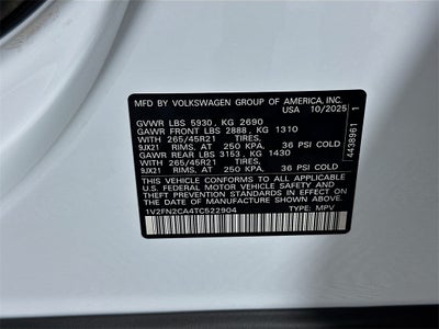 2026 Volkswagen Atlas 2.0T SEL Premium R-Line