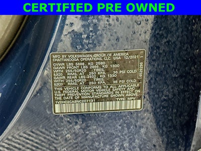 2022 Volkswagen Atlas Cross Sport 2.0T SE w/Technology