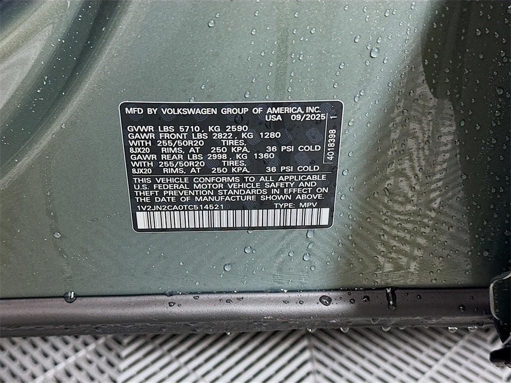 2026 Volkswagen Atlas 2.0T SE W/TECHNOLOGY