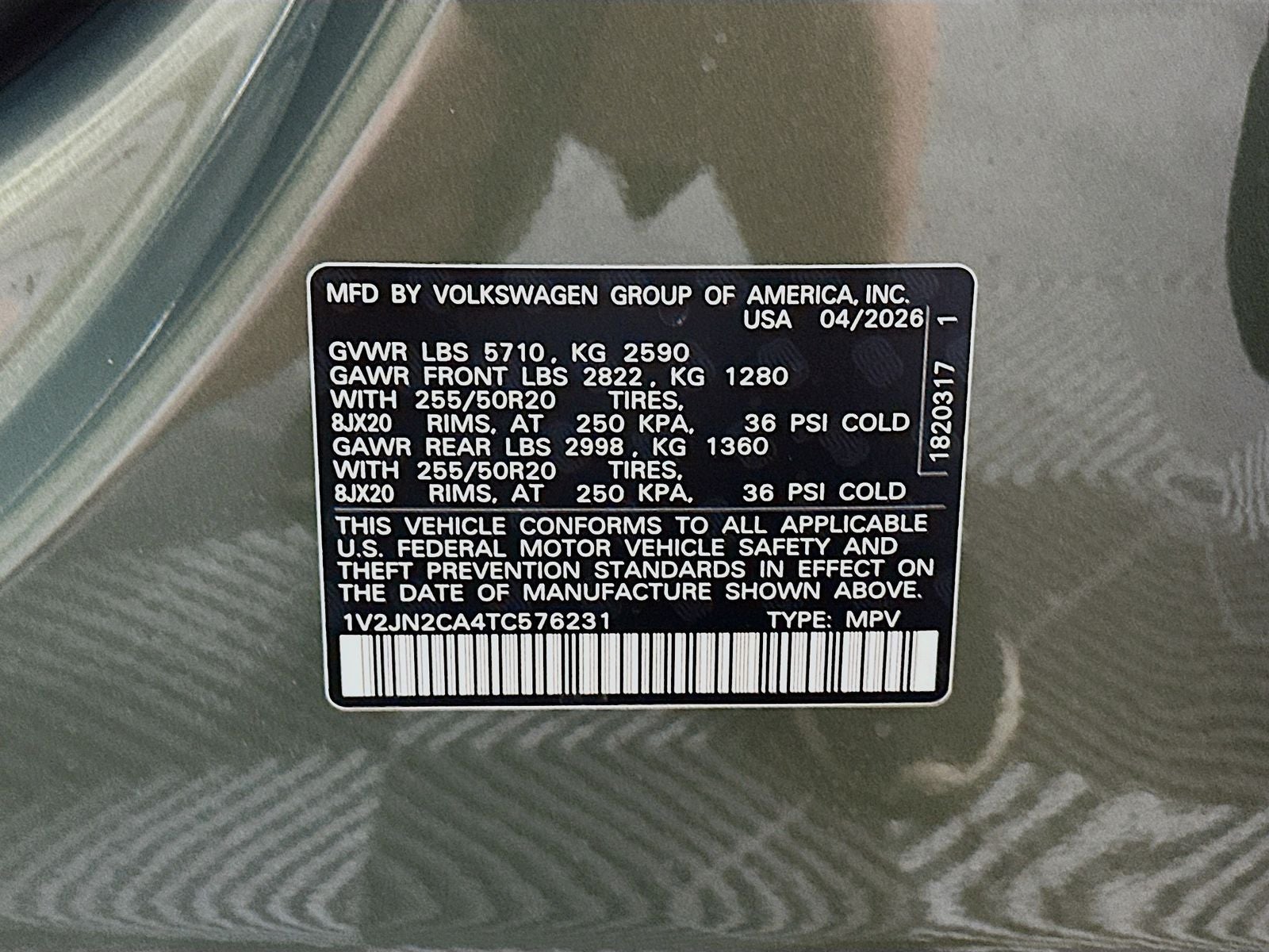 2026 Volkswagen Atlas 2.0T SE W/TECHNOLOGY