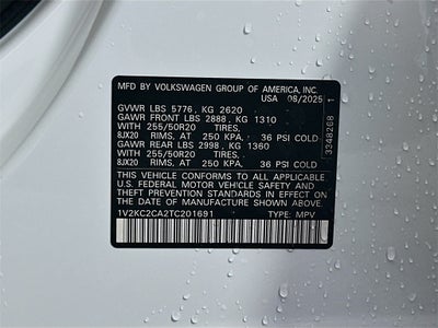 2026 Volkswagen Atlas Cross Sport 2.0T SE w/Technology