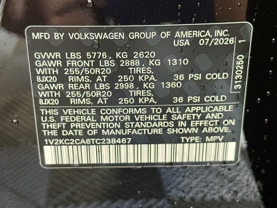 2026 Volkswagen Atlas Cross Sport 2.0T SE W/TECHNOLOGY