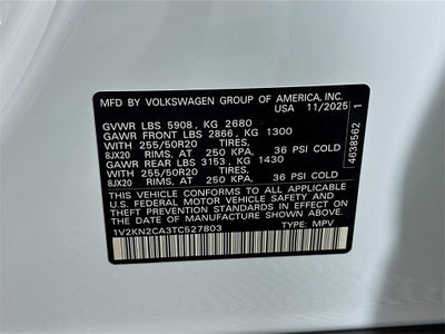 2026 Volkswagen Atlas 2.0T SE W/TECHNOLOGY