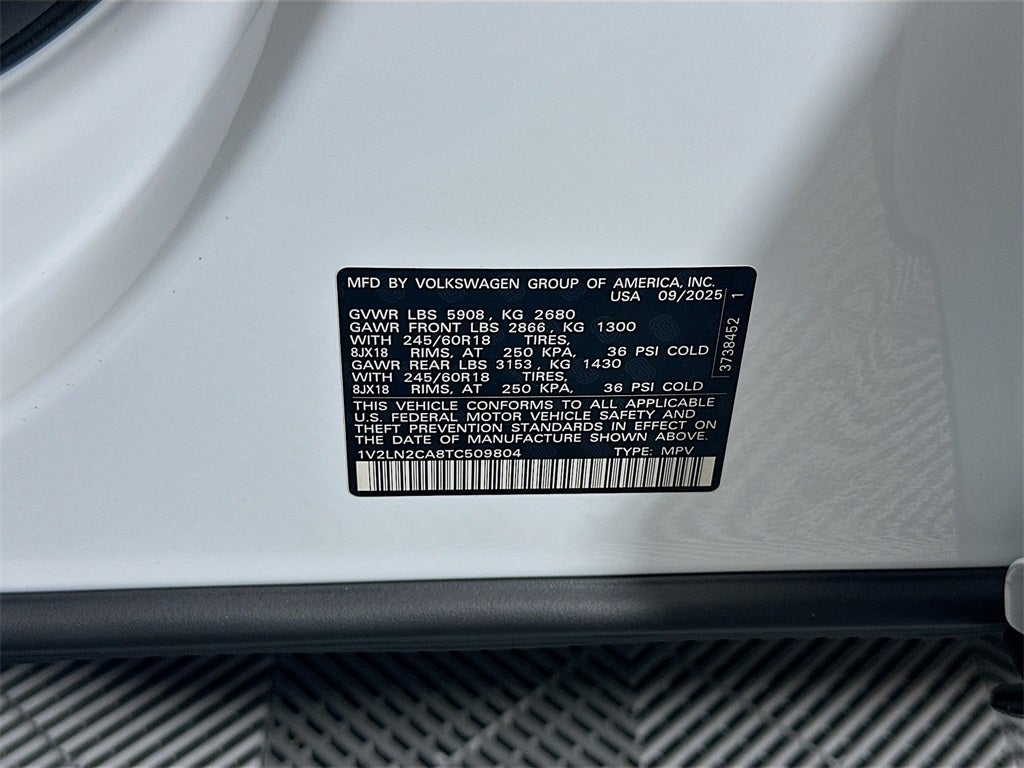 2026 Volkswagen Atlas 2.0T SE