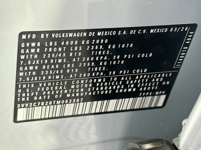 2026 Volkswagen Taos 1.5T SE Black