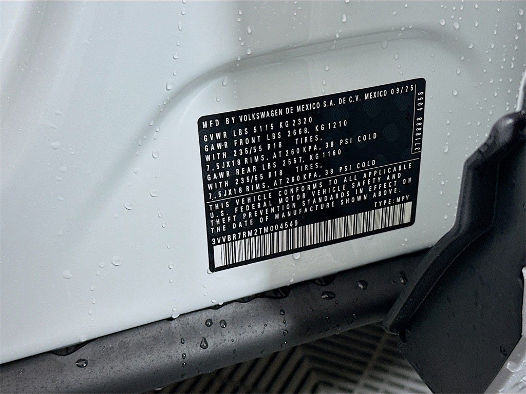 2026 Volkswagen Tiguan 2.0T S