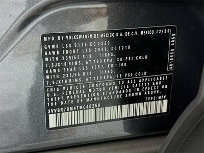 2026 Volkswagen Tiguan 2.0T S