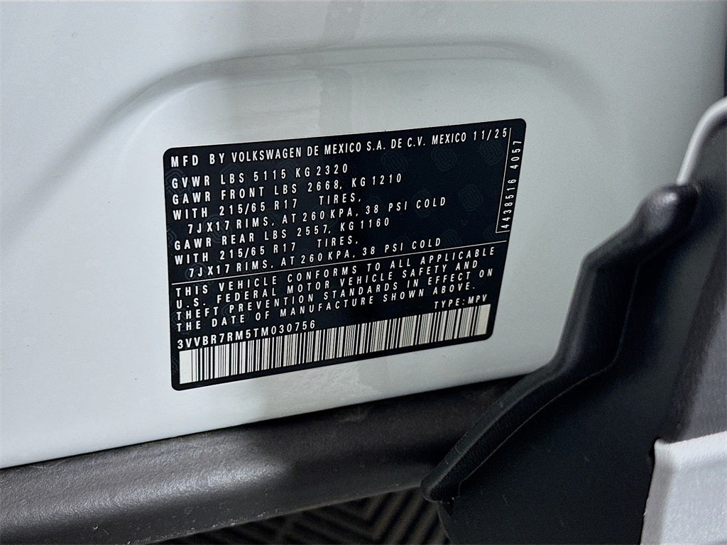 2026 Volkswagen Tiguan 2.0T S