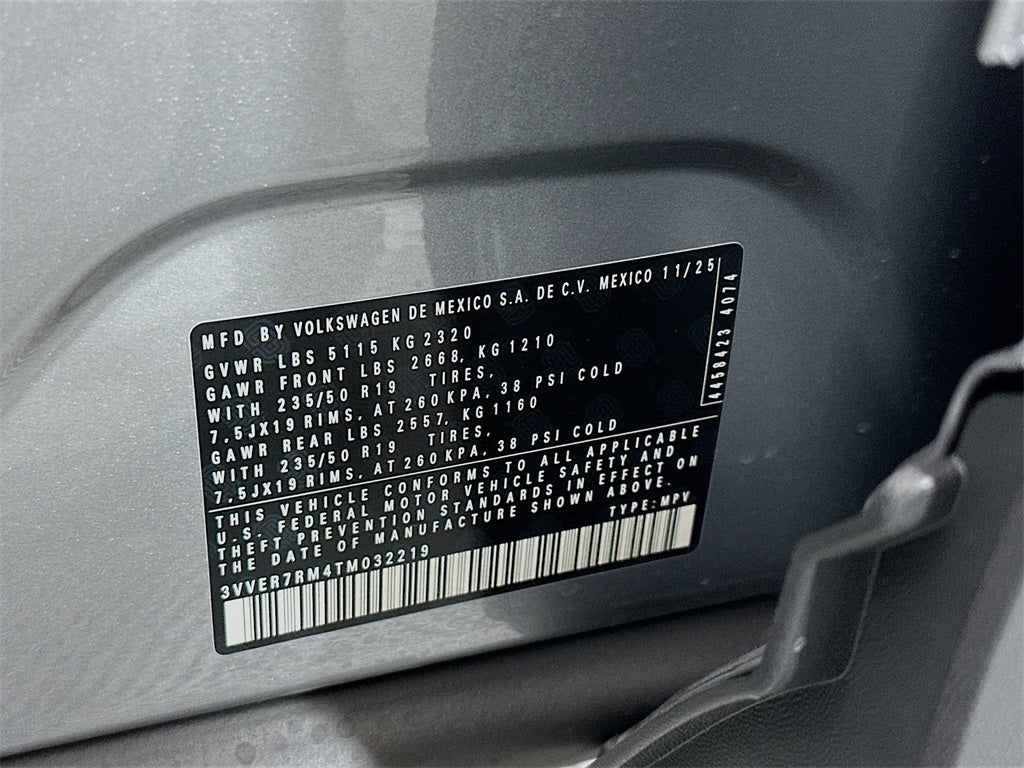 2026 Volkswagen Tiguan 2.0T SE