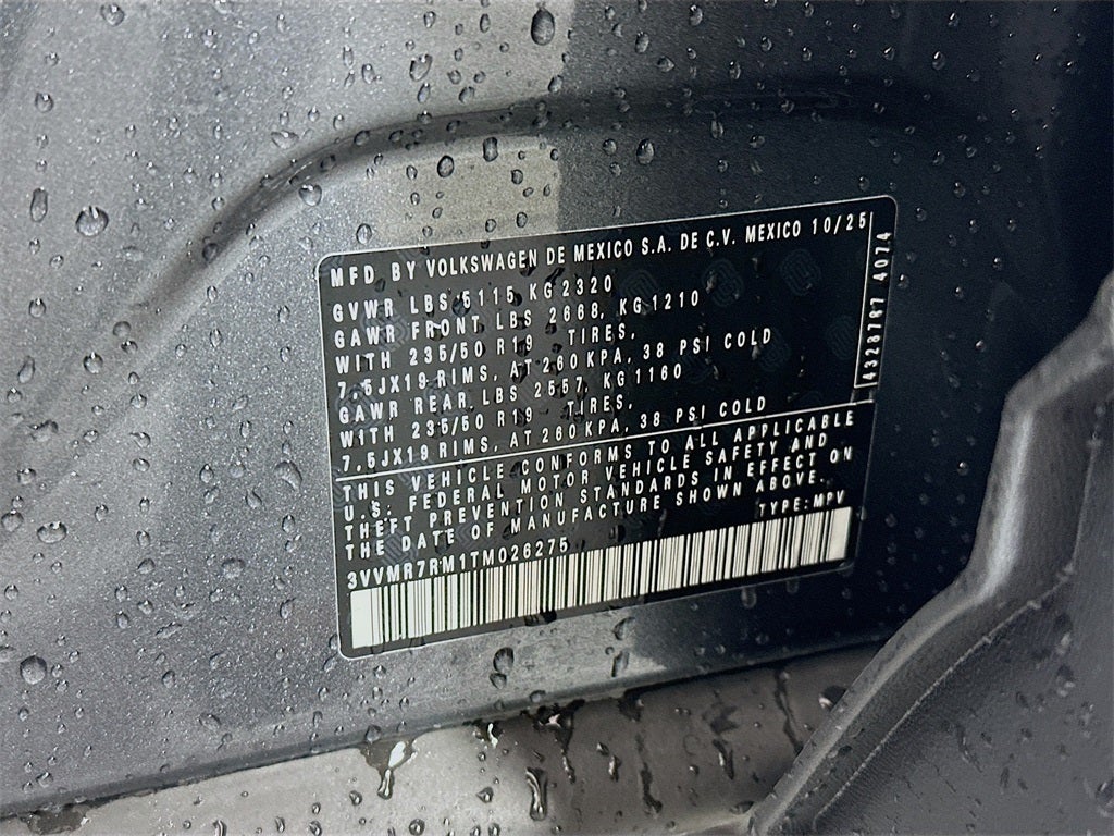 2026 Volkswagen Tiguan 2.0T SE