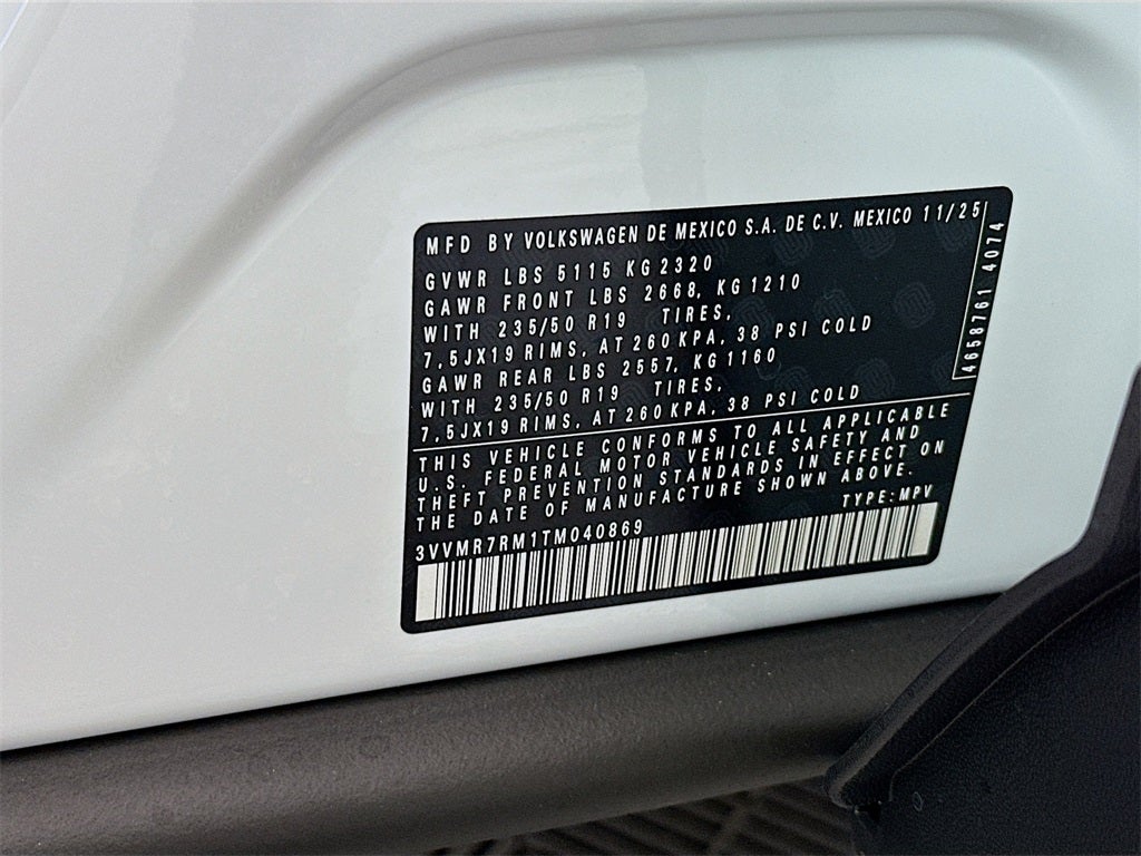 2026 Volkswagen Tiguan 2.0T SE