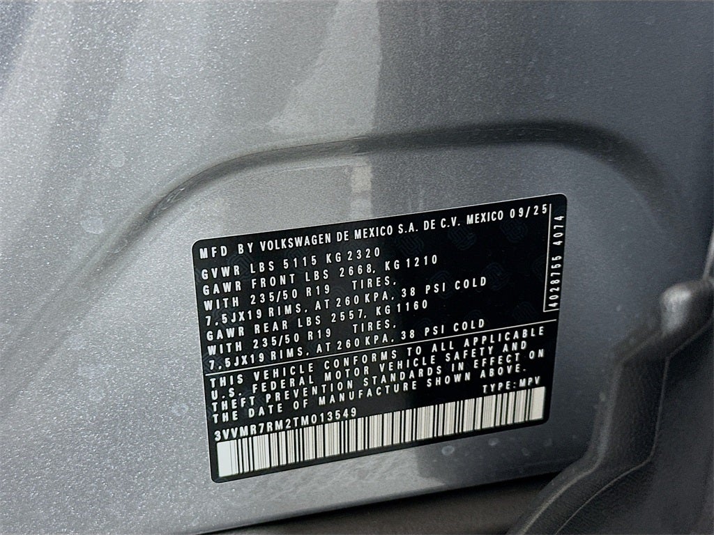 2026 Volkswagen Tiguan 2.0T SE