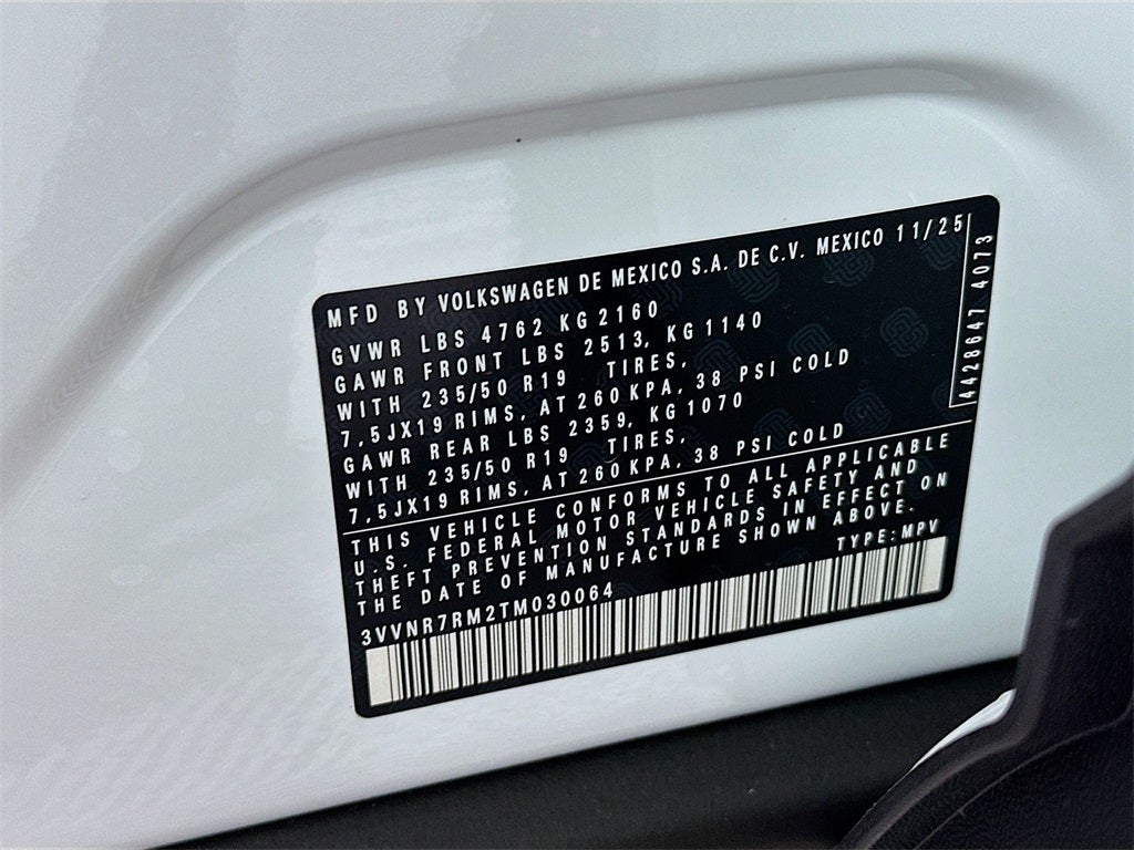 2026 Volkswagen Tiguan 2.0T SE