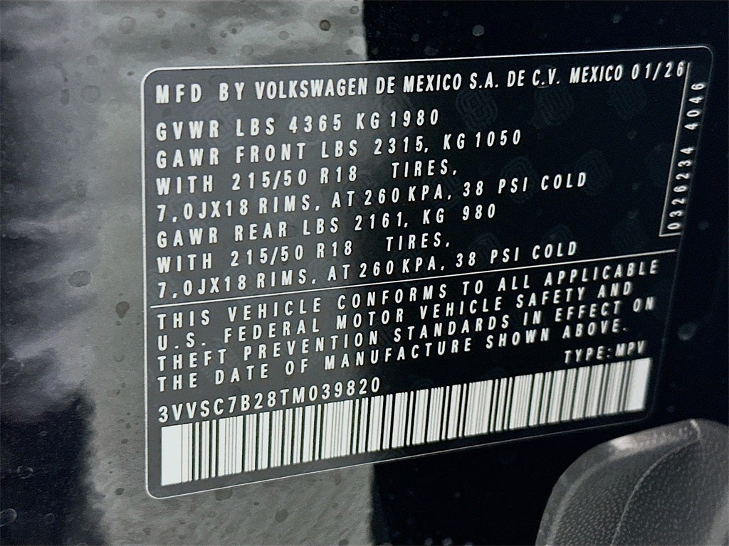 2026 Volkswagen Taos 1.5T SE