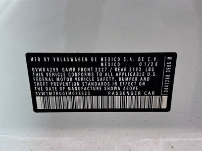 2026 Volkswagen Jetta GLI 2.0T Autobahn