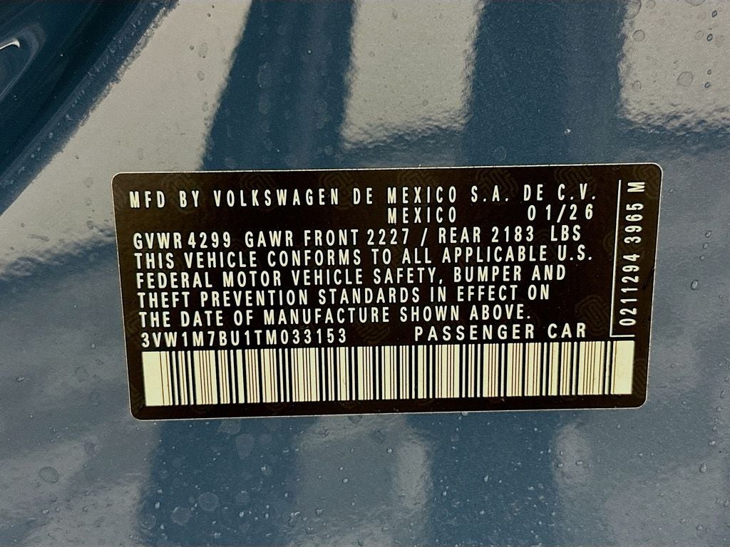 2026 Volkswagen Jetta GLI 2.0T Autobahn