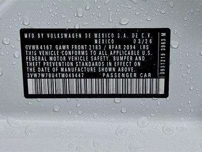 2026 Volkswagen Jetta 1.5T SE