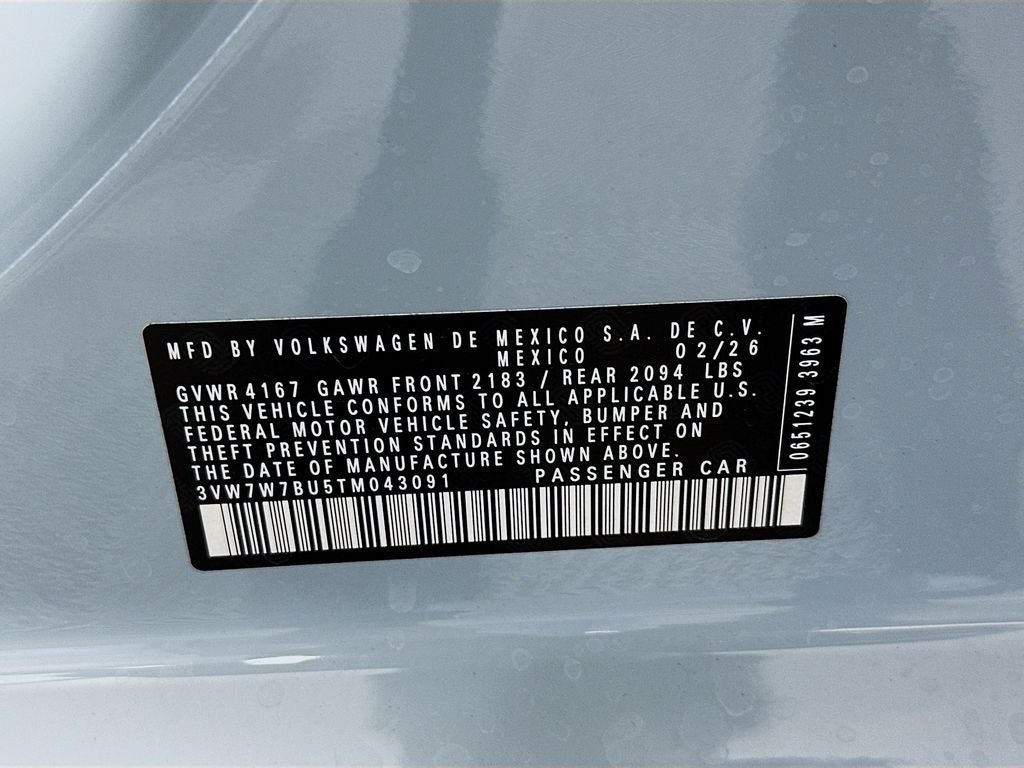 2026 Volkswagen Jetta 1.5T SE