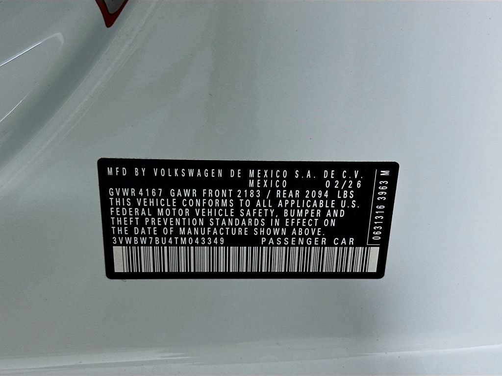 2026 Volkswagen Jetta 1.5T Sport